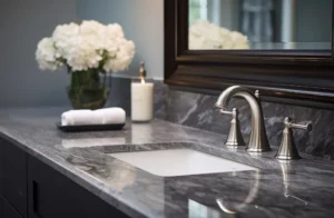 how to clean bathroom countertops