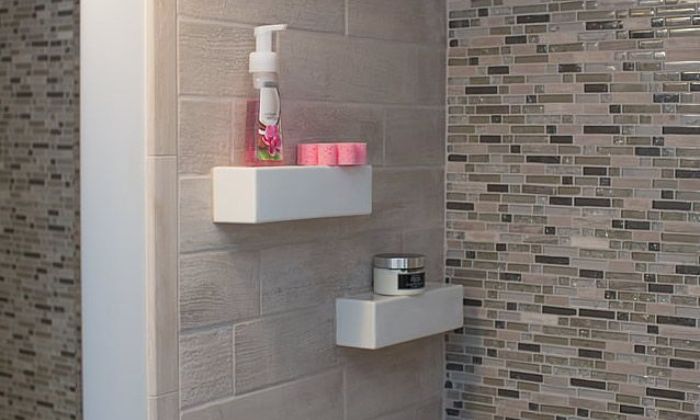 Tiled Shower with Niche Storage