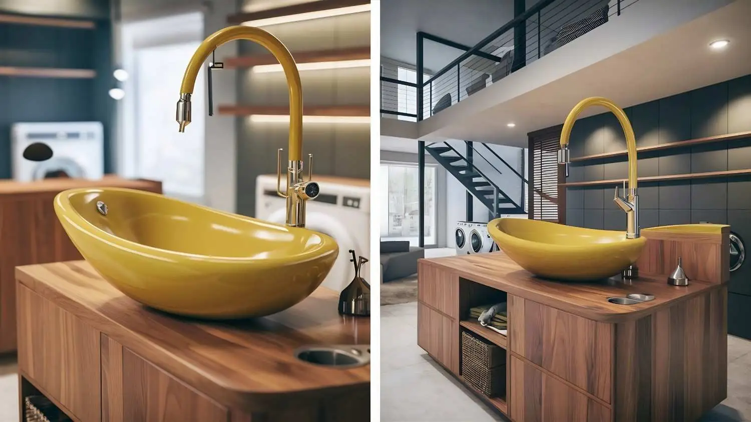 Why replace bathroom vanity and sink with modern vessel sink and wood cabinet